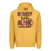 Mustard nobody fights alone #tacklecancer Premium Hoodie - JahusDesignShop