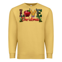 Antique Gold love christmas teacher Premium Sweatshirt - RanaPortraitStore