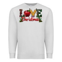 Dove Grey love christmas teacher Premium Sweatshirt - RanaPortraitStore
