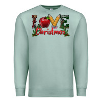 Seafoam love christmas teacher Premium Sweatshirt - RanaPortraitStore