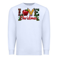 White love christmas teacher Premium Sweatshirt - RanaPortraitStore