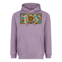 Lavender western sunflower and gemstone license plate Heavyweight Hoodie - RanaPortraitStore