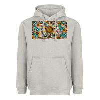 Moon Dust western sunflower and gemstone license plate Heavyweight Hoodie - RanaPortraitStore
