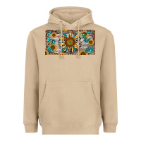 Mushroom western sunflower and gemstone license plate Heavyweight Hoodie - RanaPortraitStore