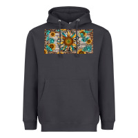Smoke western sunflower and gemstone license plate Heavyweight Hoodie - RanaPortraitStore