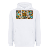 White western sunflower and gemstone license plate Heavyweight Hoodie - RanaPortraitStore