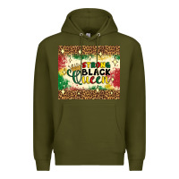 Army Green strong black queen tumbler Premium Hoodie - Artiststas