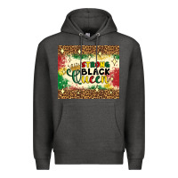Charcoal Heather strong black queen tumbler Premium Hoodie - Artiststas