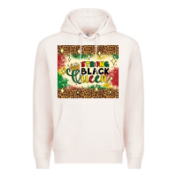 Pale Pink strong black queen tumbler Premium Hoodie - Artiststas