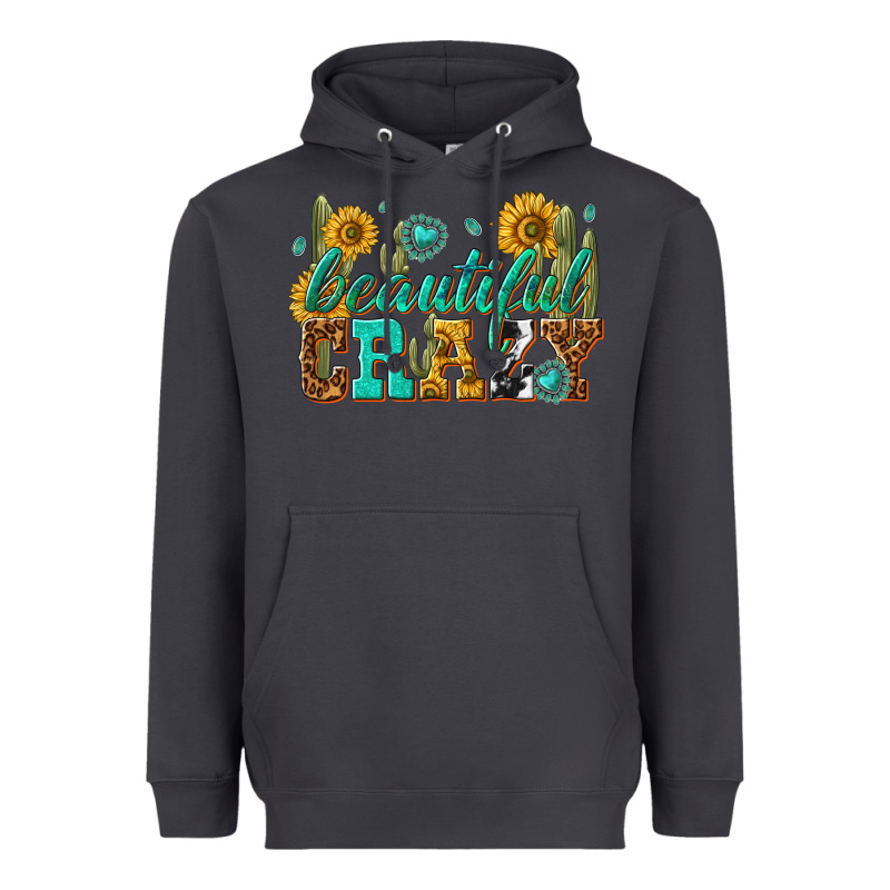 Beautiful Crazy Heavyweight Hoodie by texasbilliewilder | Teevron