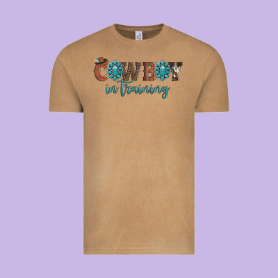 Cowboy In Training Vintage Tee Designed By Artiststas