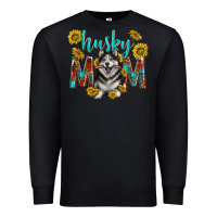 Black western alaskan husky mom Premium Sweatshirt - texasbilliewilder