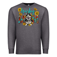 Charcoal Heather western alaskan husky mom Premium Sweatshirt - texasbilliewilder