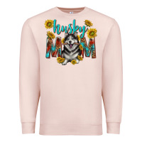Pale Pink western alaskan husky mom Premium Sweatshirt - texasbilliewilder