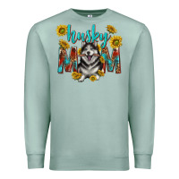 Seafoam western alaskan husky mom Premium Sweatshirt - texasbilliewilder