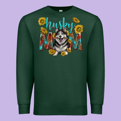 Western Alaskan Husky Mom Premium Sweatshirt Designed By Texasbilliewilder