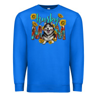 True Royal western alaskan husky mom Premium Sweatshirt - texasbilliewilder