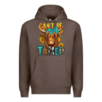 Coffee can't be tamed longhaired cow Premium Hoodie - Jasminsmagicworld