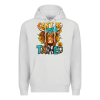 Dove Grey can't be tamed longhaired cow Premium Hoodie - Jasminsmagicworld