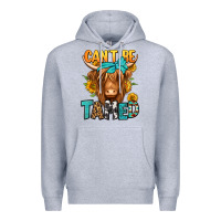 Heather Grey can't be tamed longhaired cow Premium Hoodie - Jasminsmagicworld