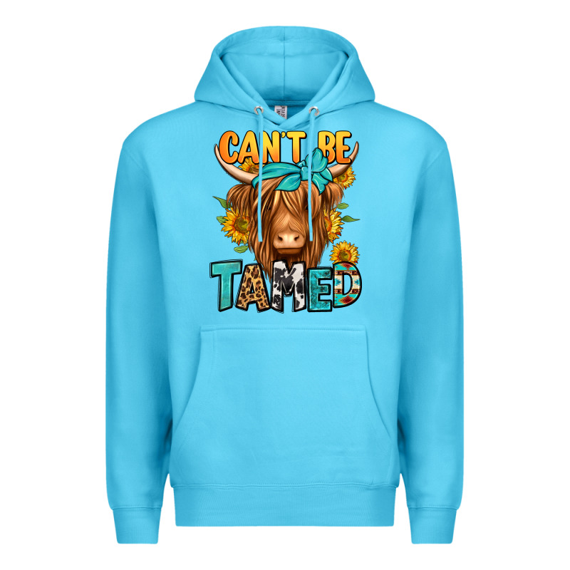Can't Be Tamed Longhaired Cow Premium Hoodie by Jasminsmagicworld | Teevron