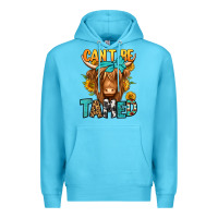 Ocean Blue can't be tamed longhaired cow Premium Hoodie - Jasminsmagicworld