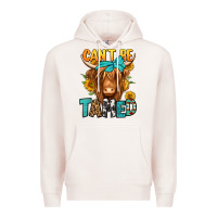 Pale Pink can't be tamed longhaired cow Premium Hoodie - Jasminsmagicworld