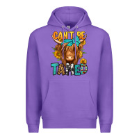 Purple can't be tamed longhaired cow Premium Hoodie - Jasminsmagicworld