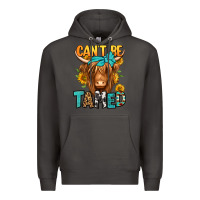 Smoke can't be tamed longhaired cow Premium Hoodie - Jasminsmagicworld