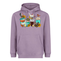 Lavender chicken coffee cups Heavyweight Hoodie - texasbilliewilder
