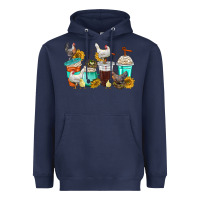 Navy chicken coffee cups Heavyweight Hoodie - texasbilliewilder