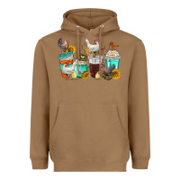 Chicken Coffee Cups Heavyweight Hoodie | Teevron