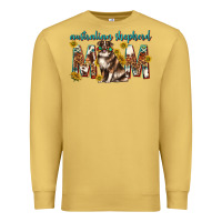 Antique Gold western australian shepherd mom Premium Sweatshirt - texasbilliewilder