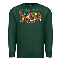 Sports Green western australian shepherd mom Premium Sweatshirt - texasbilliewilder