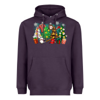 Plum christmas trees with baseball Heavyweight Hoodie - Zillion Design Studio