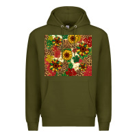 Army Green juneteenth sunflowers Premium Hoodie - Artiststas