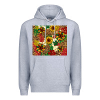 Heather Grey juneteenth sunflowers Premium Hoodie - Artiststas