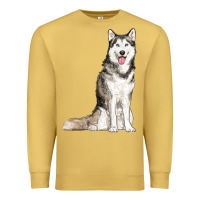 Antique Gold husky Premium Sweatshirt - RanaPortraitStore