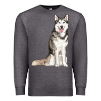 Charcoal Heather husky Premium Sweatshirt - RanaPortraitStore