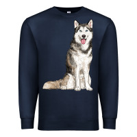 Navy husky Premium Sweatshirt - RanaPortraitStore