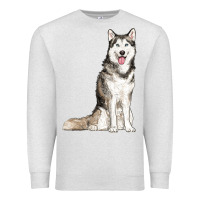 Oatmeal Heather husky Premium Sweatshirt - RanaPortraitStore
