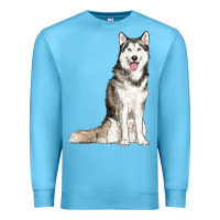 Ocean Blue husky Premium Sweatshirt - RanaPortraitStore