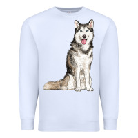 White husky Premium Sweatshirt - RanaPortraitStore