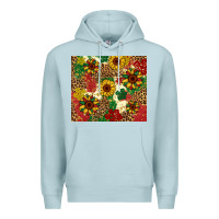 Blue Mist juneteenth sunflowers Premium Hoodie - Artiststas