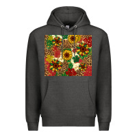 Charcoal Heather juneteenth sunflowers Premium Hoodie - Artiststas