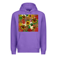 Purple juneteenth sunflowers Premium Hoodie - Artiststas
