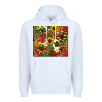 White juneteenth sunflowers Premium Hoodie - Artiststas