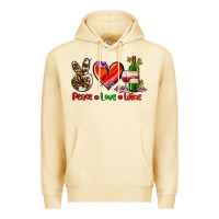 Pina Colada peace love wine Premium Hoodie - AdoDesignShop