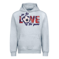 Heather Grey soccer love of the game Urban Hoodie - JahusDesignShop