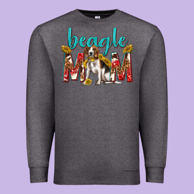 Western Beagle Mom Premium Sweatshirt Designed By Texasbilliewilder